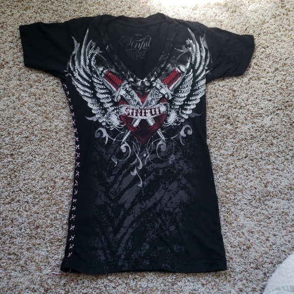Affliction Tops - Affliction Sinful tshirt